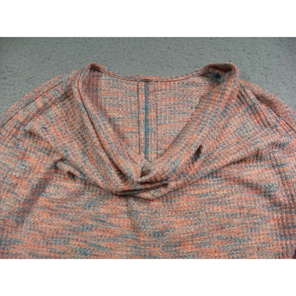 Free People Top Womens Small Multicolor Misty Long Sleeve On‎ or Off Shoulder